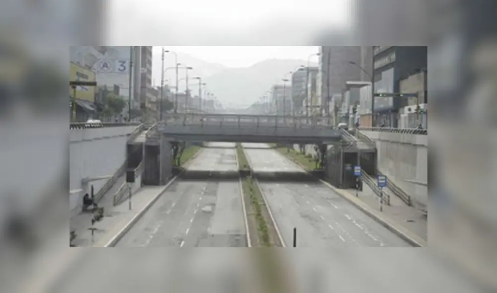 Lima sin personas. Foto: Javier Quispe Arcasi.