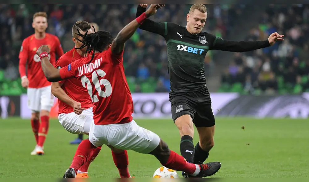 Krasnodar, con Cueva de titular, remontó y ganó a Standard Lieja por la Europa League [RESUMEN]