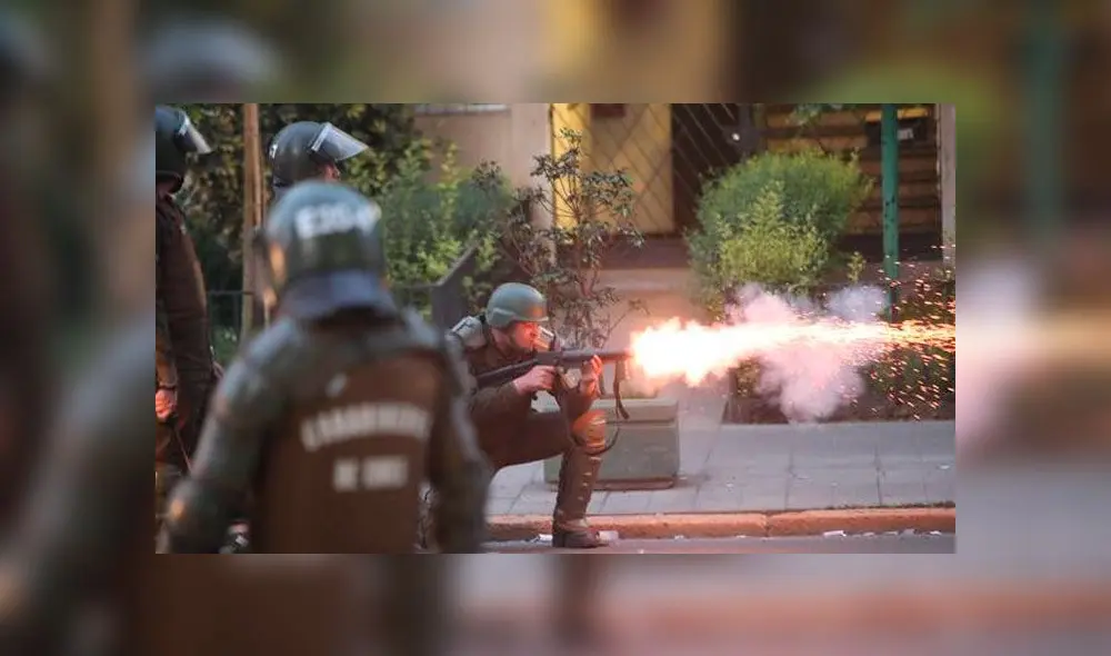 Los balines de goma causaron daños en la visión de los chilenos. Foto: Difusión Los balines de goma causaron daños en la visión de los chilenos. Foto: Difusión