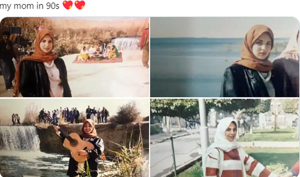 "Mi mamá en los 90's" Foto: pegpaku / Twitter "Mi mamá en los 90's" Foto: pegpaku / Twitter