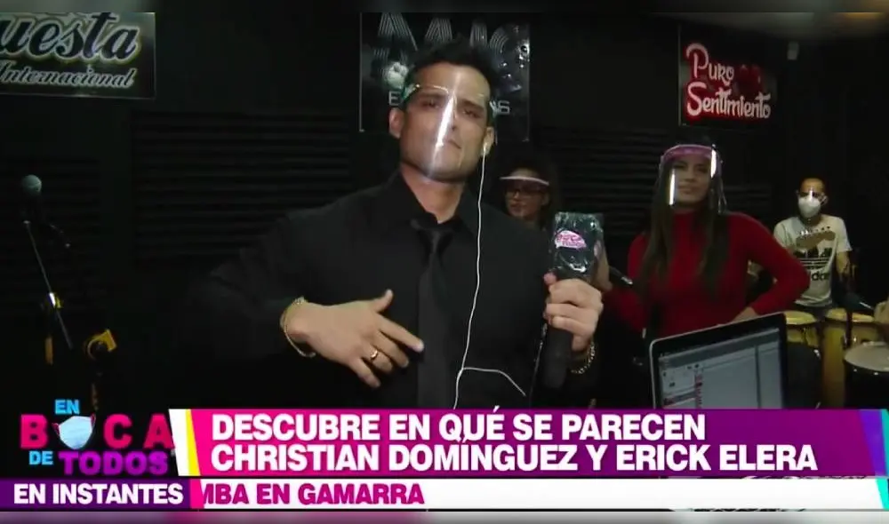 Al ver el material, los ‘colegas’ no dudaron en representar parte de los pasos de baile que se popularizaron en aquellos años. (Foto: Captura América TV) Al ver el material, los ‘colegas’ no dudaron en representar parte de los pasos de baile que se popularizaron en aquellos años. (Foto: Captura América TV)