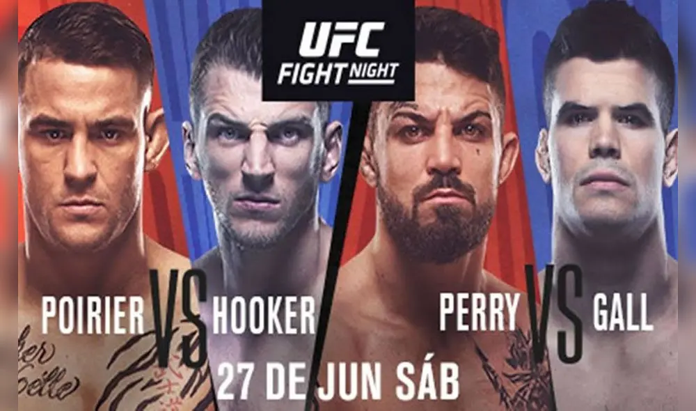 UFC: Poirier vs. Hooker. Foto: UFC UFC: Poirier vs. Hooker. Foto: UFC