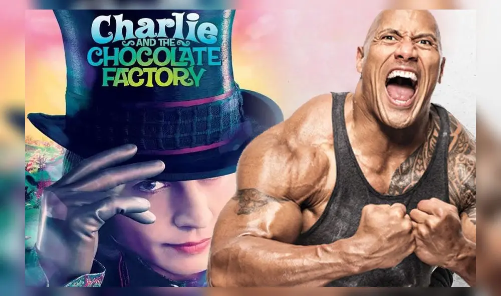 Dwayne Johnson confesó que Tim Burton lo quería para interpretar a Willy Wonka. Créditos: composición