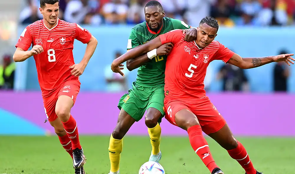 Gran partido de ida y vuelta entre Suiza y Camerún. Foto: Movistar Deportes/Twitter Gran partido de ida y vuelta entre Suiza y Camerún. Foto: Movistar Deportes/Twitter