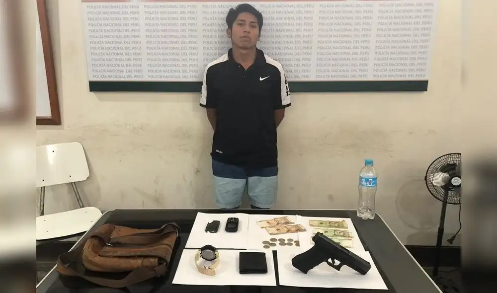 Individuo fue detenido por el sector Nuevo Jerusalén, en la parte alta del distrito de La Esperanza.