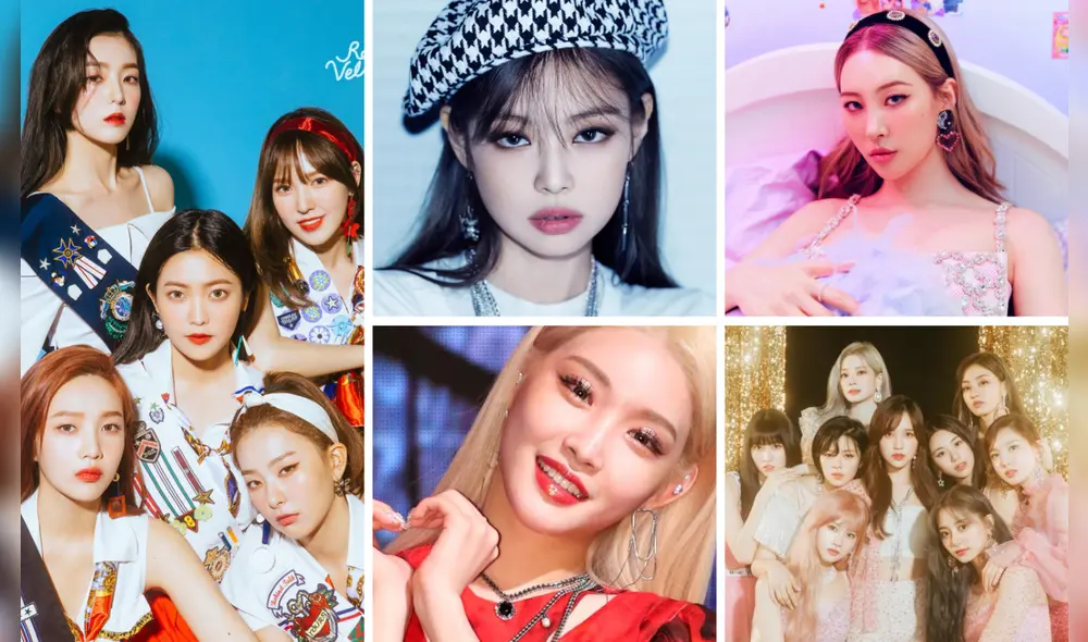 Los grupos y solistas femeninas de K-pop se unen al Día internacional de la mujer. Foto composición: YG Entertainment, SM Entertainment, JYP Entertainment, La República y NME,
