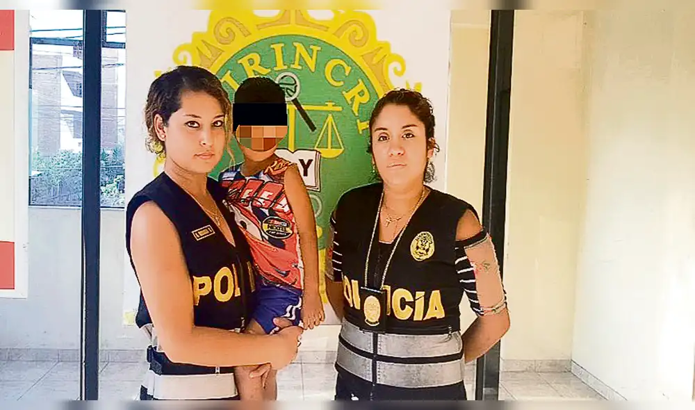 Trujillo: rescatan a niño ecuatoriano secuestrado por un peruano