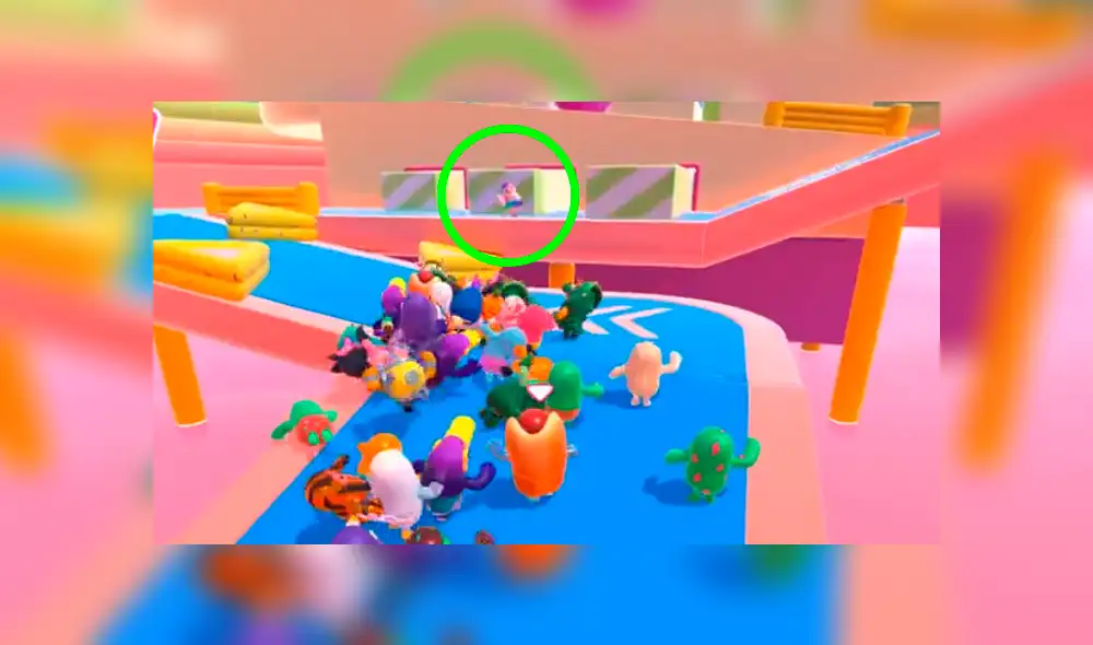 Los jugadores de Fall Guys se unen para arruinarles las partidas a los hackers, tal como ellos hacen con los demás ¿Te has cruzado con uno? Imagen: Reddit.