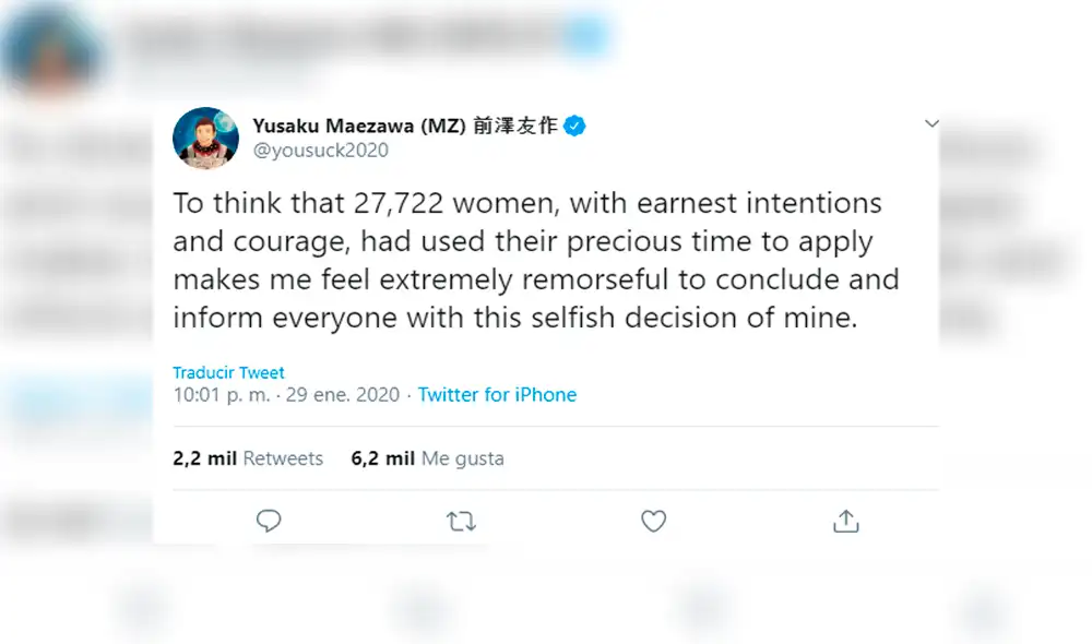 Multimillonario que buscaba novia para que lo acompañe a la Luna da marcha atrás Multimillonario que buscaba novia para que lo acompañe a la Luna da marcha atrás