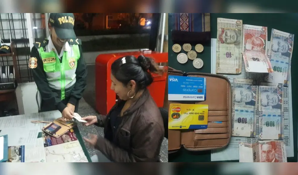 Policías devuelven billetera con 450 soles en Tacna