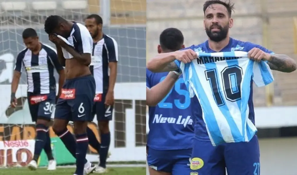 Facundo Parra evitó el descenso de Carlos Stein. Foto: Composición Liga 1
