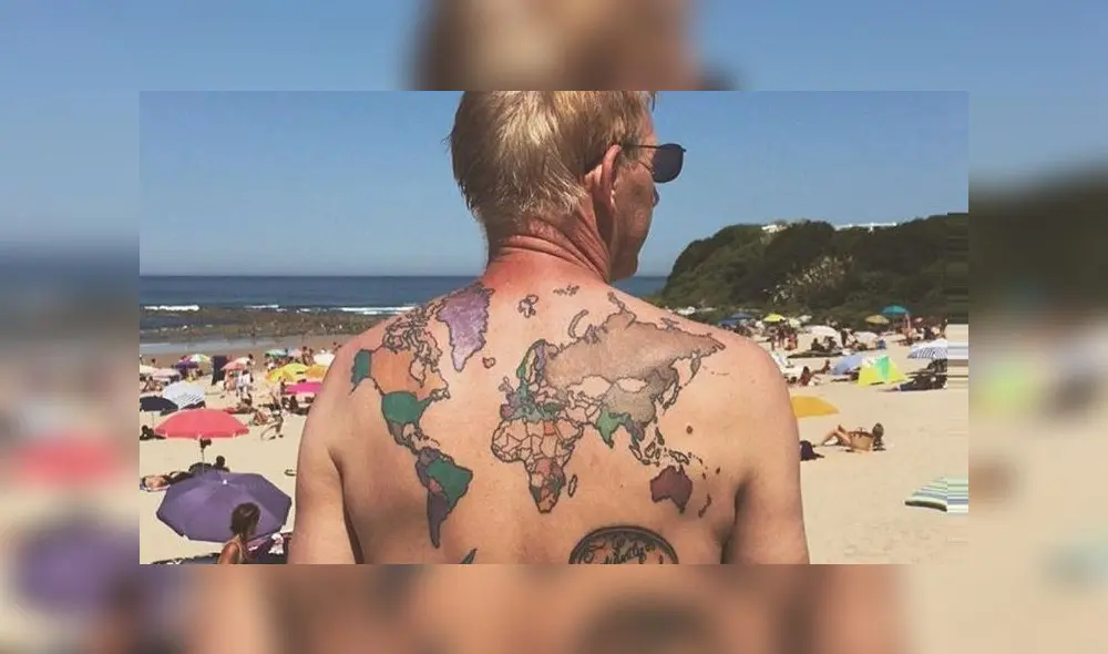 Bill dirige el blog World Tattoo Traveler, donde relata sus aventuras en todo el mundo. Foto: Captura.