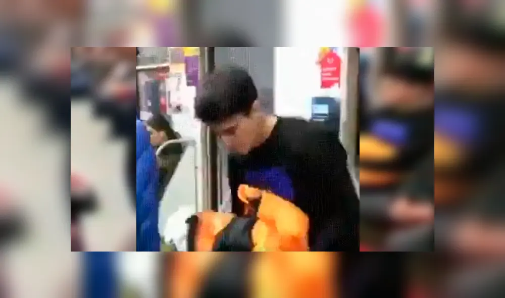 Video es viral en Facebook. El hombre ha causado gran indignación entre los internautas al ser captado usando su peculiar maniobra para lograr un asiento en transporte público