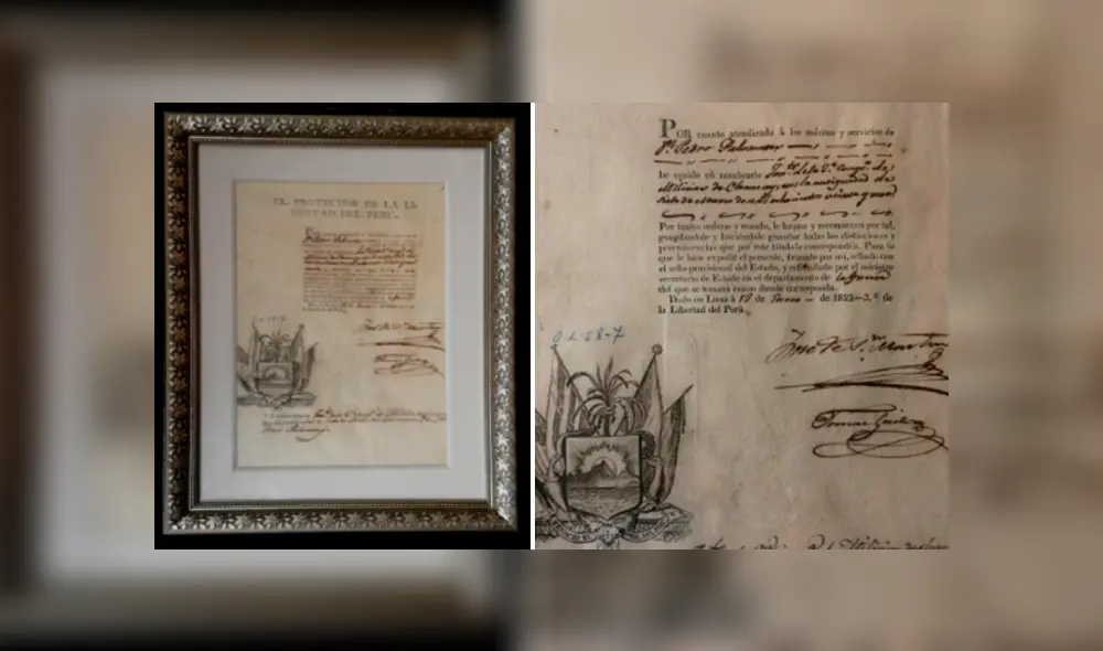 Documento histórico fue robado del Archivo General de la Nación. Foto: Ministerio de Cultura Documento histórico fue robado del Archivo General de la Nación. Foto: Ministerio de Cultura