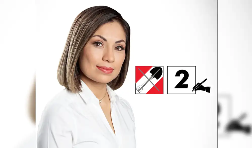 Leslye Lazo fue la número 2 de la lista de Acción Popular para Lima. Foto: Facebook.