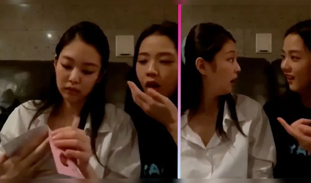 Jennie y Jisoo de BLACKPINK en VLive Jennie y Jisoo de BLACKPINK en VLive