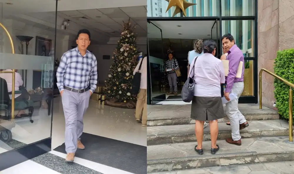 Hermanos y sobrinos de Pedro Castillo se reúnen con la comisión de la CIDH en hotel de San Isidro. Foto: Paolo Zegarra / URPI-LR Hermanos y sobrinos de Pedro Castillo se reúnen con la comisión de la CIDH en hotel de San Isidro. Foto: Paolo Zegarra / URPI-LR