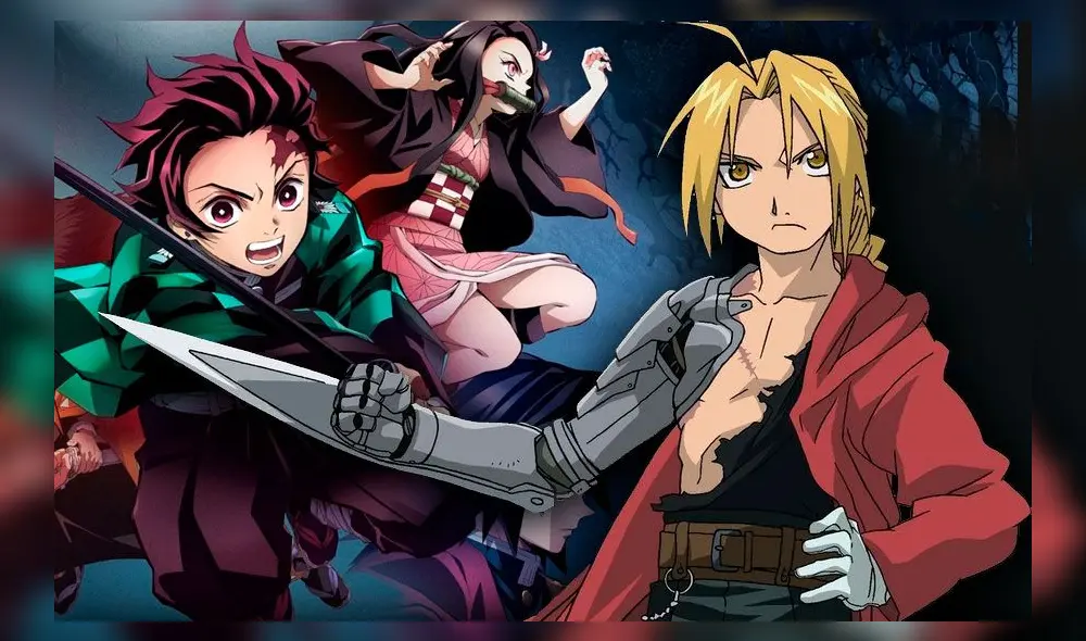 Fanart de Edward Elric en Kimetsu no Yaiba. Créditos: Composición