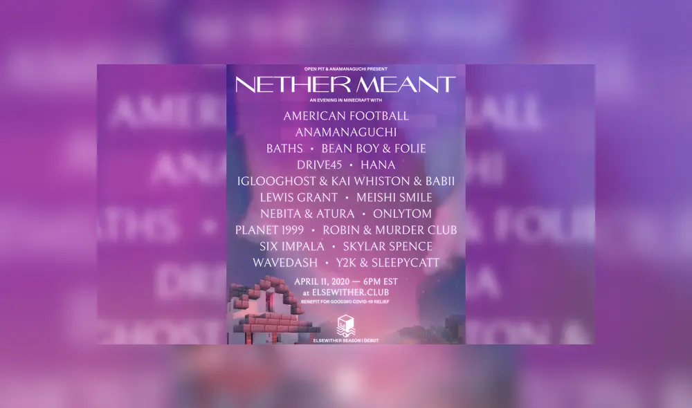 Open Pit y Anamanaguchi son los organizadores del festival Nether Meant en Minecraft.