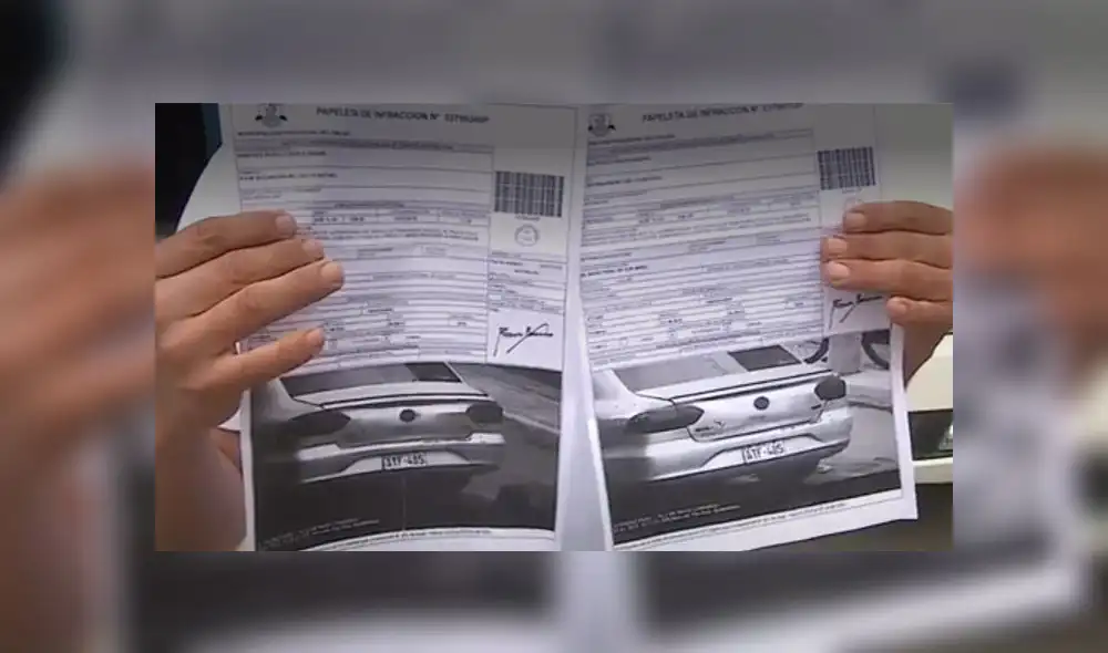 Amabas multas por 336 soles fueron cometidas el mismo día en menos de un día. (Foto: Captura de video / América Noticias)