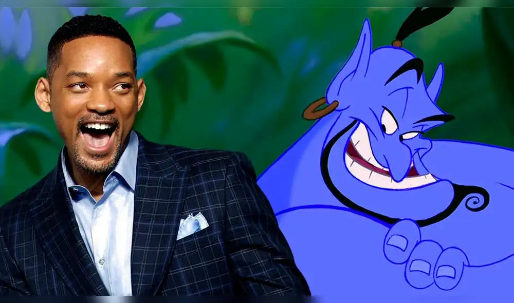 Aladdin: filtran foto de Will Smith como el 'Genio' azul de la historia