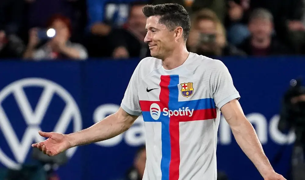 Lewandowski llegó al Barcelona a mediados del 2022 procedente del Bayern Múnich. Foto: AFP