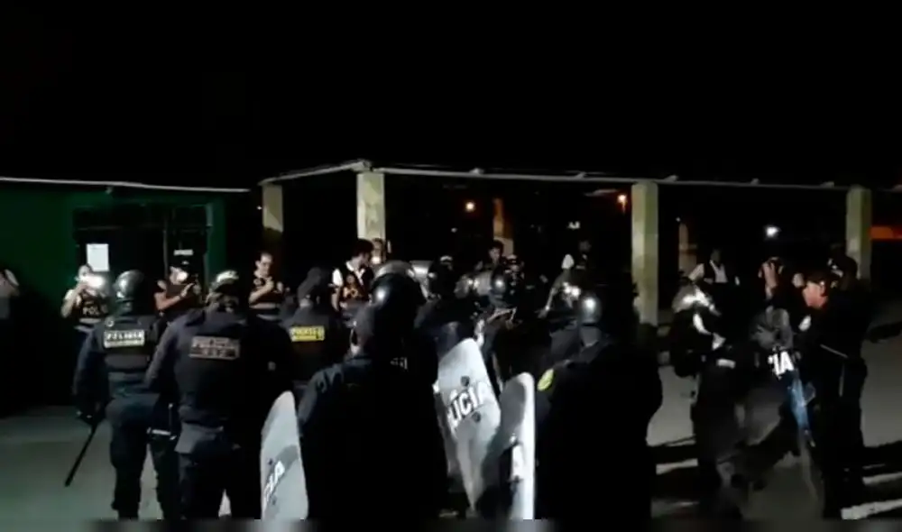 Policías intervinieron en ex penal Río Seco.