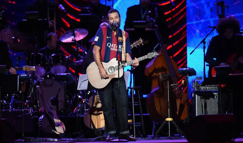 Pau Donés durante un concierto en Las Vegas en el 2014. Foto: AFP.