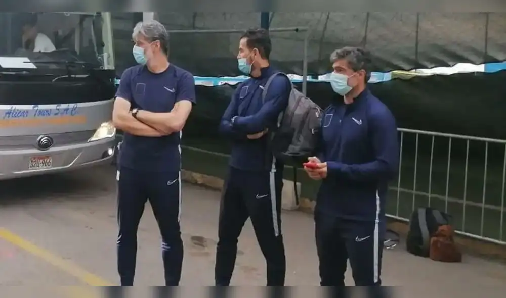 Daniel Ahmed ocultó el escudo de Alianza Lima tras descender.