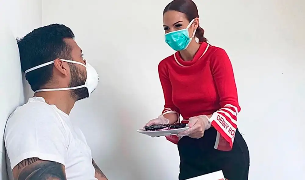 Ezequiel Garay junto a su pareja durante la cuarentena por el coronavirus. Foto: Instagram Ezequiel Garay junto a su pareja durante la cuarentena por el coronavirus. Foto: Instagram