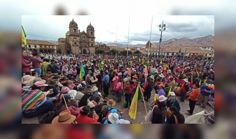 Protestas en Cusco. Foto: Alexander Flores / URPI - LR Protestas en Cusco. Foto: Alexander Flores / URPI - LR