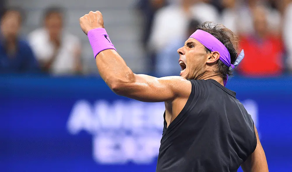 Rafael Nadal, tras cuatro horas y 50 minutos, venció a Daniil Medvedev y se coronó campeón del US Open 2019. | Foto: AFP