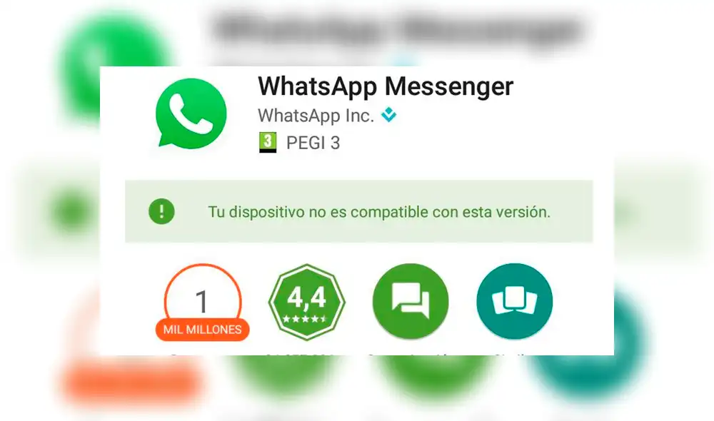 Revisa la versión del sistema operativo de tu móvil para saber si WhatsApp continúa siendo compatible con tu teléfono.