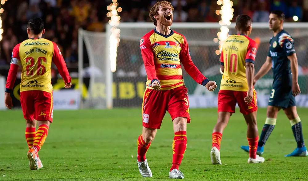 Morelia derrotó a América en la semifinal de ida por la Liguilla final de la Liga MX. Foto: EFE