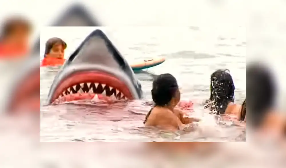 Facebook: ¿tiburón ataca a bañistas? Esta es la verdad del viral que paraliza al mundo entero [VIDEO]