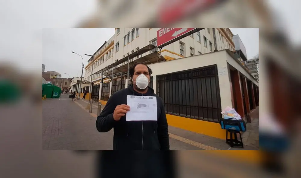 Padre pide ayuda del INS San Borja. Foto: Grace Mora/URPI-GLR. Padre pide ayuda del INS San Borja. Foto: Grace Mora/URPI-GLR.