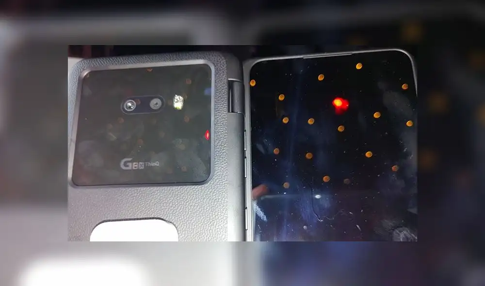 Parte trasera del LG G8XThinQ Dual Screem.
