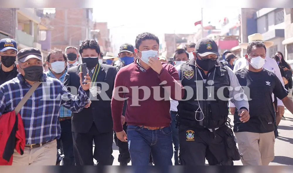 Bermejo agradeció también a Arequipa por el apoyo que recibió Perú Libre en las elecciones presidenciales. Foto: Oswald Charca/La República