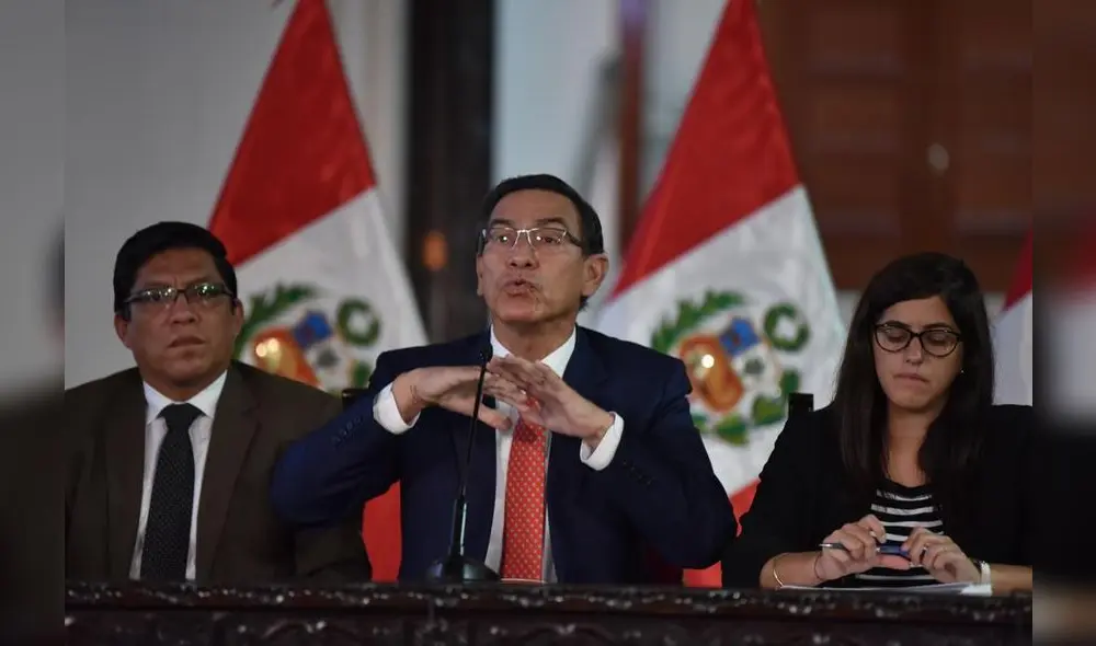 Conferencia de prensa en Palacio de Gobierno. Foto: Melissa Merino / La República.