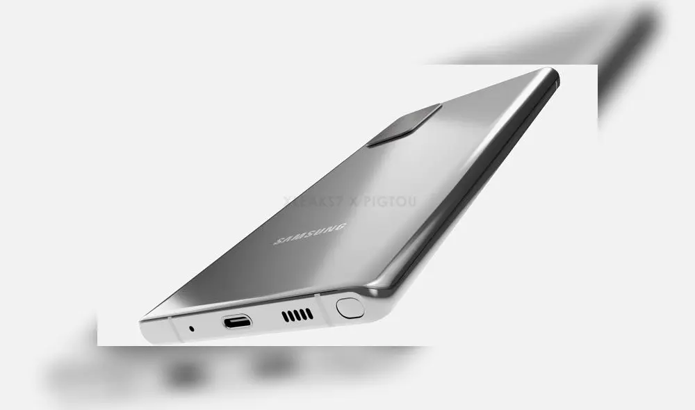 En la parte trasera del Samsung Galaxy Note 20 también tenemos un módulo para cámaras con cuatro sensores