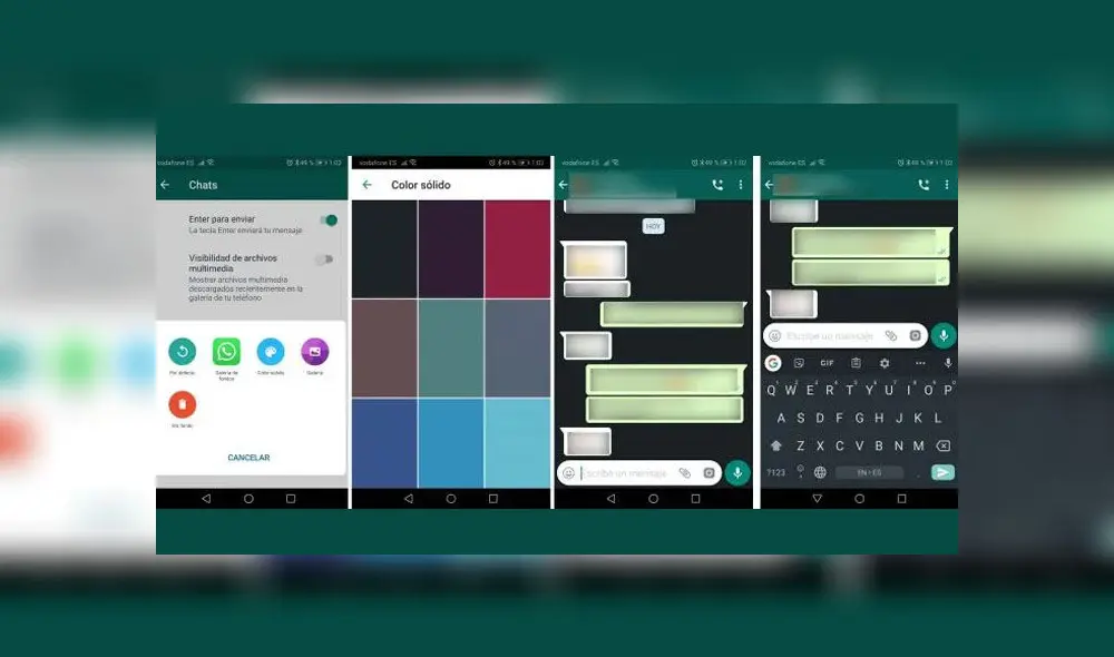 WhatsApp cuenta con funciones poco conocidas que nos pueden dar un aspecto similar al modo oscuro.