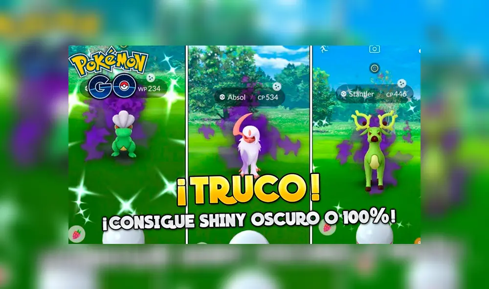 Truco de Pokémon GO para capturar pokémon oscuros shiny