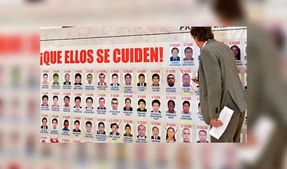 Programa de Recompensas revela los nombres de los más buscados del Perú [FOTOS]