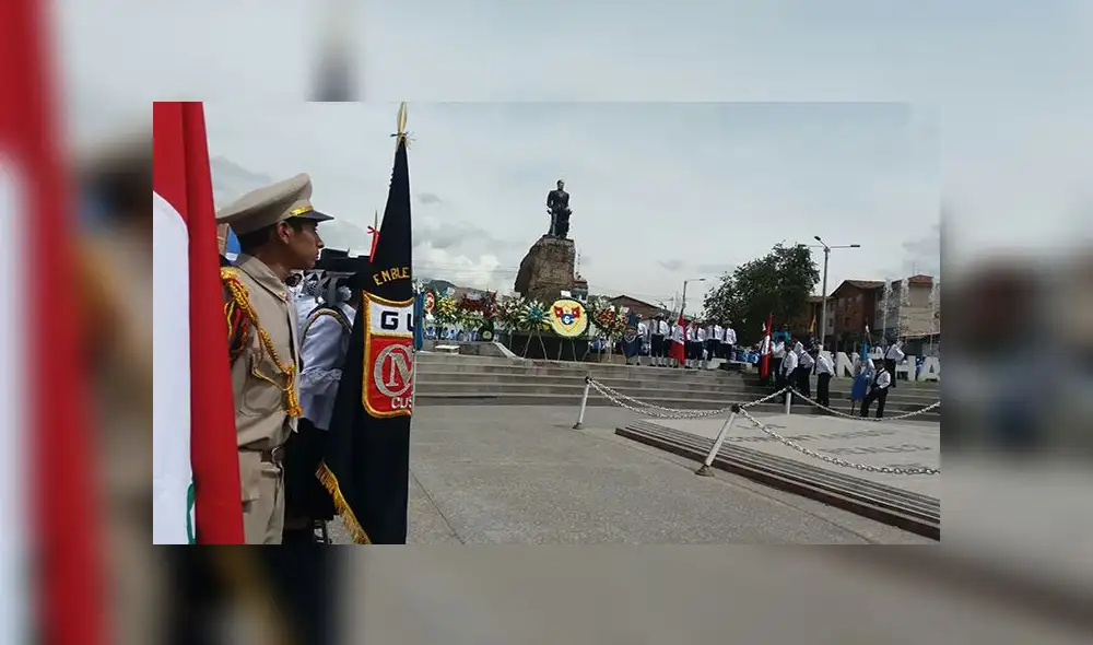 Cusco: Estudiantes rinden homenaje al Inca Garcilaso de la Vega