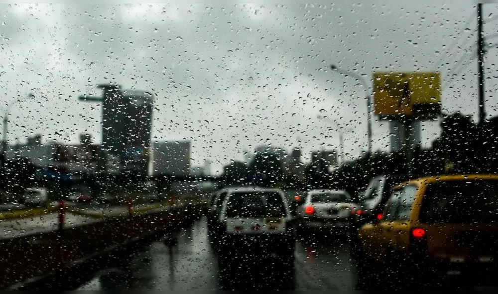 Lluvia en Lima. Foto: Andina