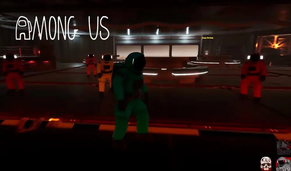 Youtuber utiliza el motor Unreal Engine 4 para recrear Among Us con gráficos más potentes. Foto captura: YouTube