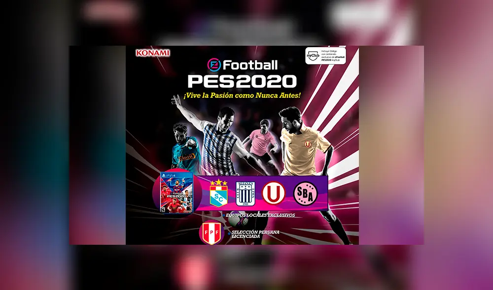 Fecha de lanzamiento, ediciones, precio y equipos licenciados en PES 2020.