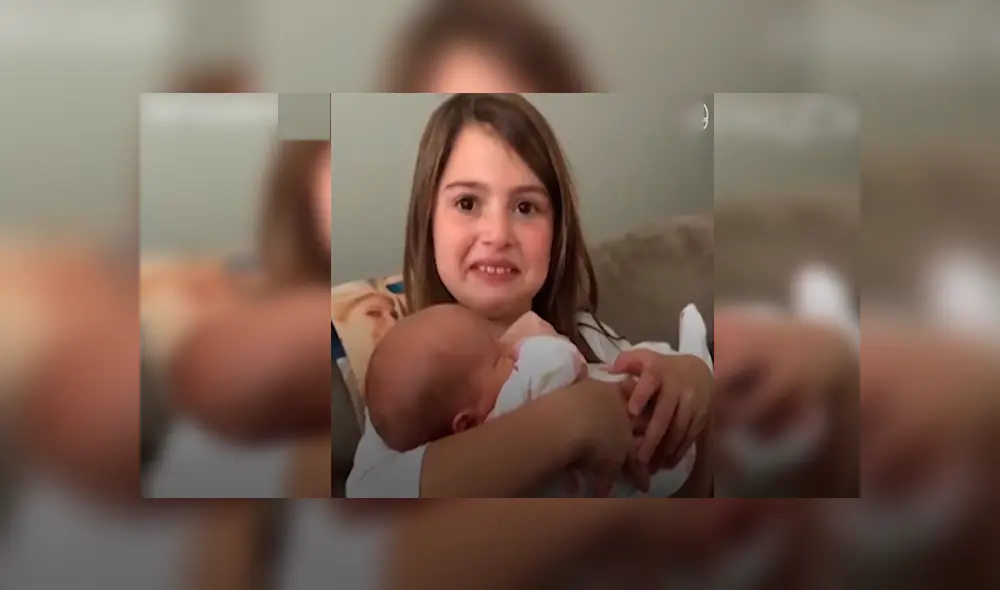 En YouTube, una pequeña se emocionó al conocer a su hermana que estuvo internada en el hospital tras su nacimiento.