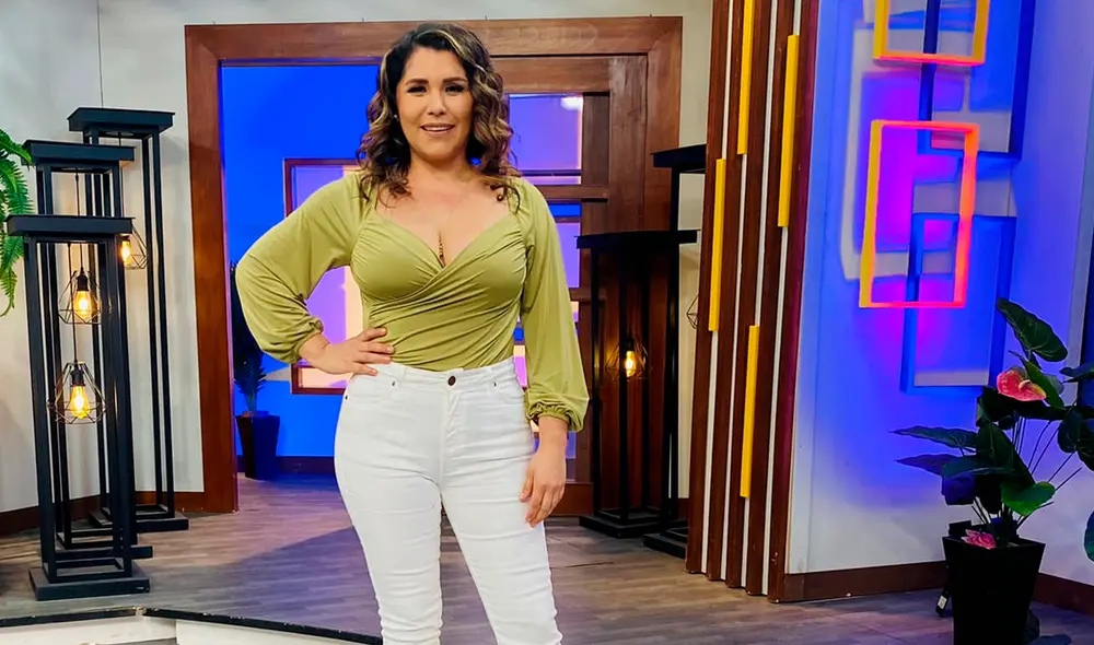 Lady Guillén feliz de continuar en Panamericana TV con "Dilo fuerte". Foto: Facebook | Lady Guillén