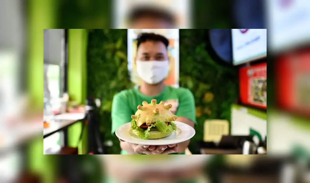 ‘Coronaburgers’: hombre crea hamburguesas con forma del virus para perderle el miedo [FOTOS]
